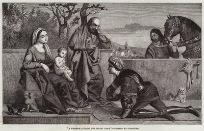 Un guerriero che adora il Bambino Gesù da Giorgione da Castelfranco